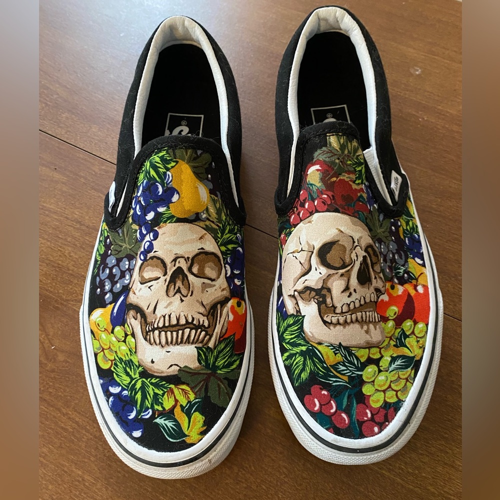 Vans Slip-on Skull and Fruit